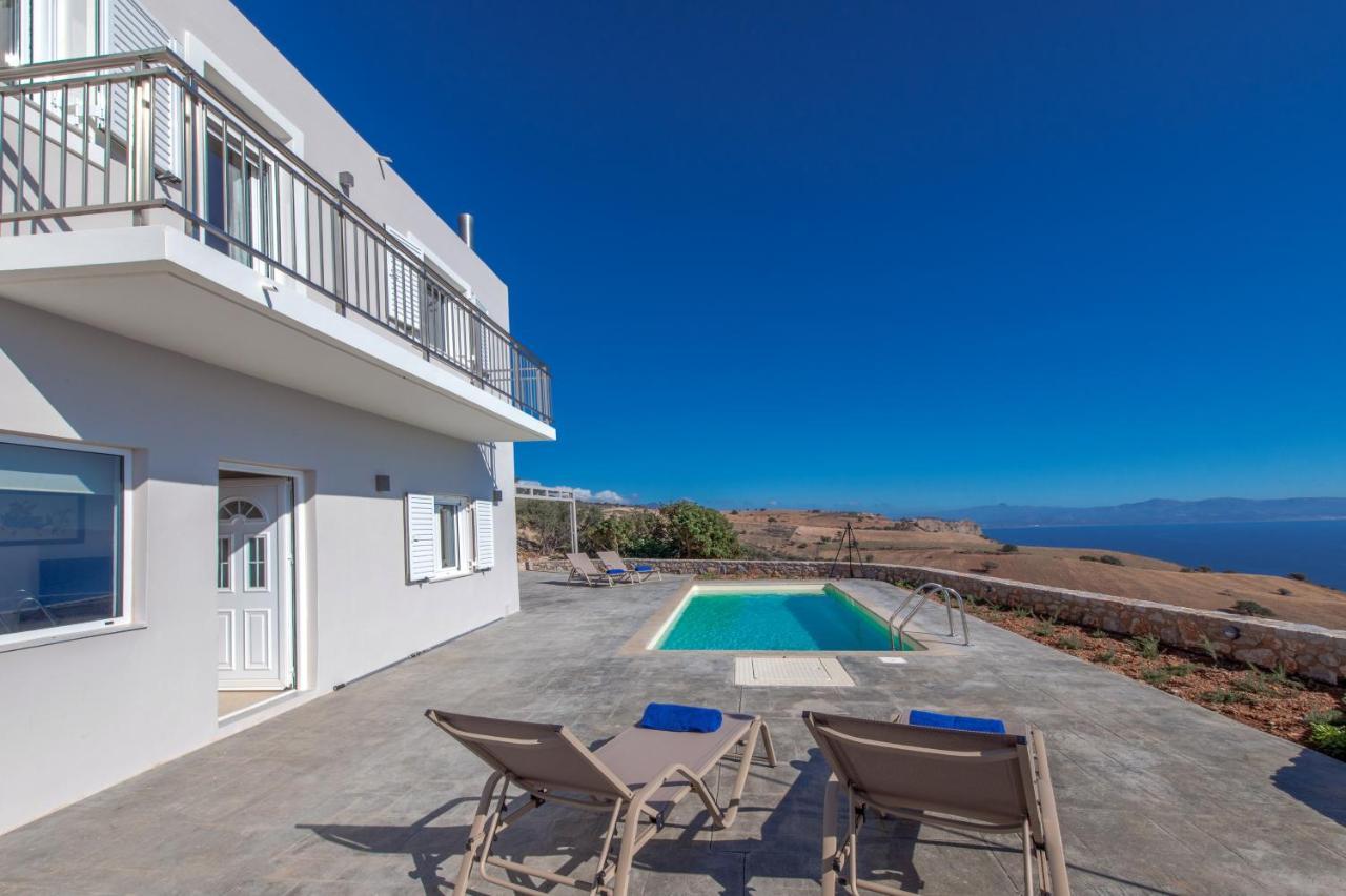 Tranquil Sea View Villa With Private Pool, Just 2Km From The Beach! Айя-Галіні Екстер'єр фото