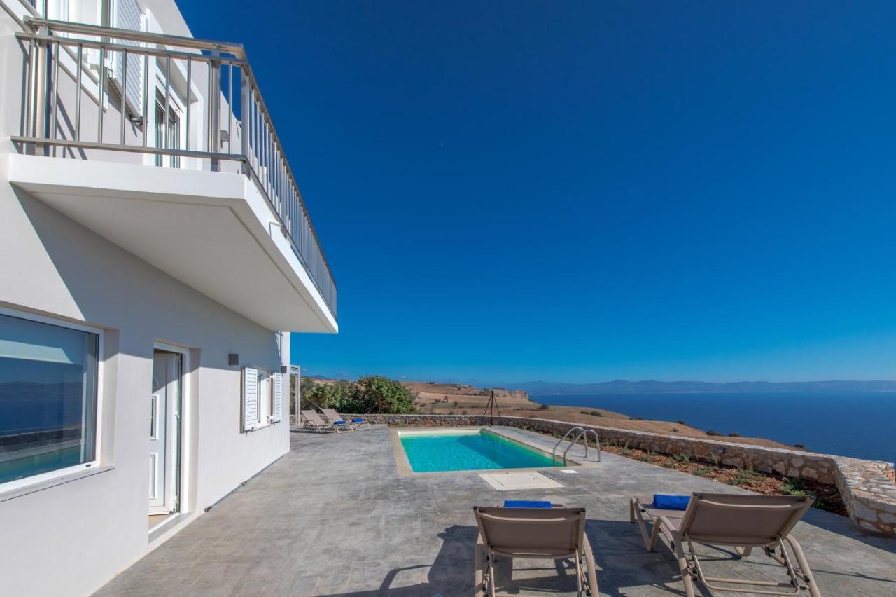 Tranquil Sea View Villa With Private Pool, Just 2Km From The Beach! Айя-Галіні Екстер'єр фото