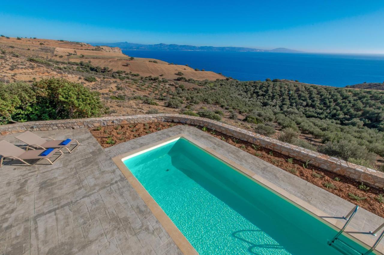 Tranquil Sea View Villa With Private Pool, Just 2Km From The Beach! Айя-Галіні Екстер'єр фото
