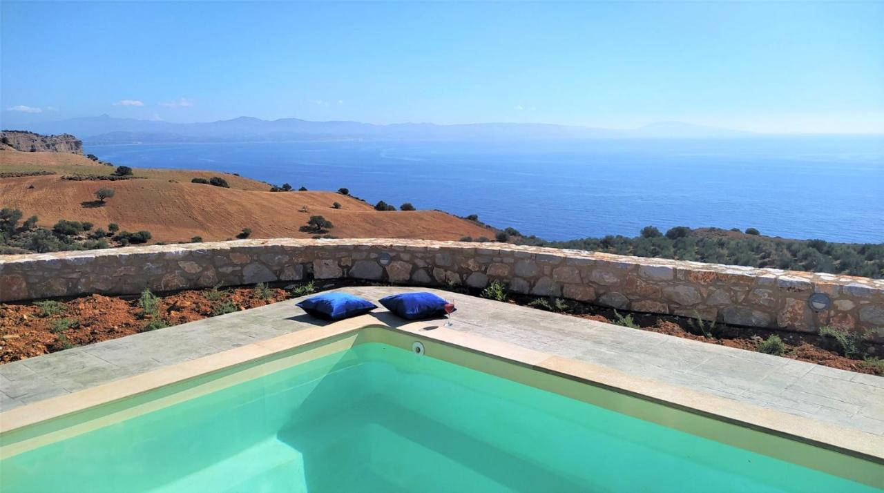 Tranquil Sea View Villa With Private Pool, Just 2Km From The Beach! Айя-Галіні Екстер'єр фото